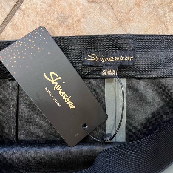 Shinestar Vegan Leather Skirt - Picture 4 of 4